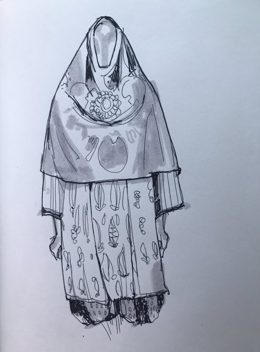 Belacqua_Fish's tweet photo. 01/24/2021, Contour demo with some fabric. ✅ yeehaw #sketch #sketchbook https://t.co/v7GHkg1EZd