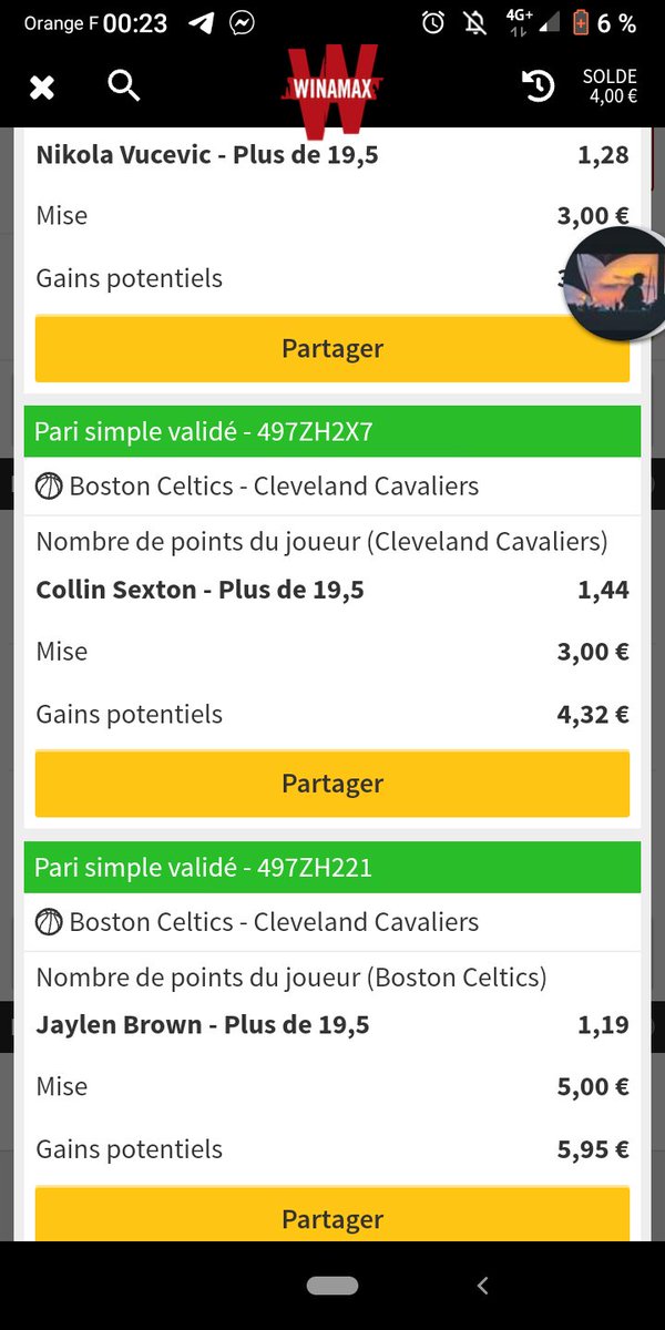 MaximeBonillo's tweet photo. Bonsoir, 
3 cuts choisit en NBA ce soir🏀🏀🏀 
En simple, mise 10% de la bankroll 💸💸💸
En fun vous pouvez combiner les 3 ;) 
Bonne chance à tout le monde 🍀🍀🍀 https://t.co/dLUkvYWQId
