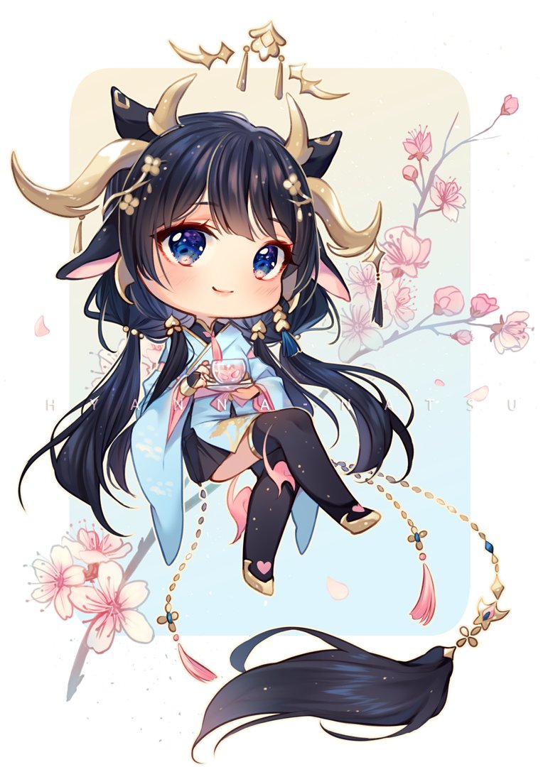 HyannaNatsu's tweet photo. 🌸 Hyanshading chibi commission for Myriv
I'm back at being chill when coloring chibis ♡ ～('▽^人) https://t.co/z4pvrzGGkv