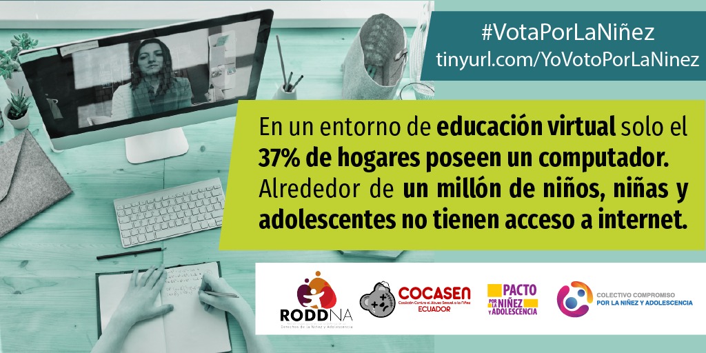 CACTUec's tweet photo. #VotaPorLaNiñez | Únete a esta campaña y apoya. la Agenda Nacional de los niños/as y adolescentes https://t.co/1zsKn72Qhj y contribuye a su futuro. Queremos que los candidatos conozcan nuestras propuestas y se comprometan a trabajar por los derechos de la niñez. #Elecciones2021Ec https://t.co/LakeWnym29