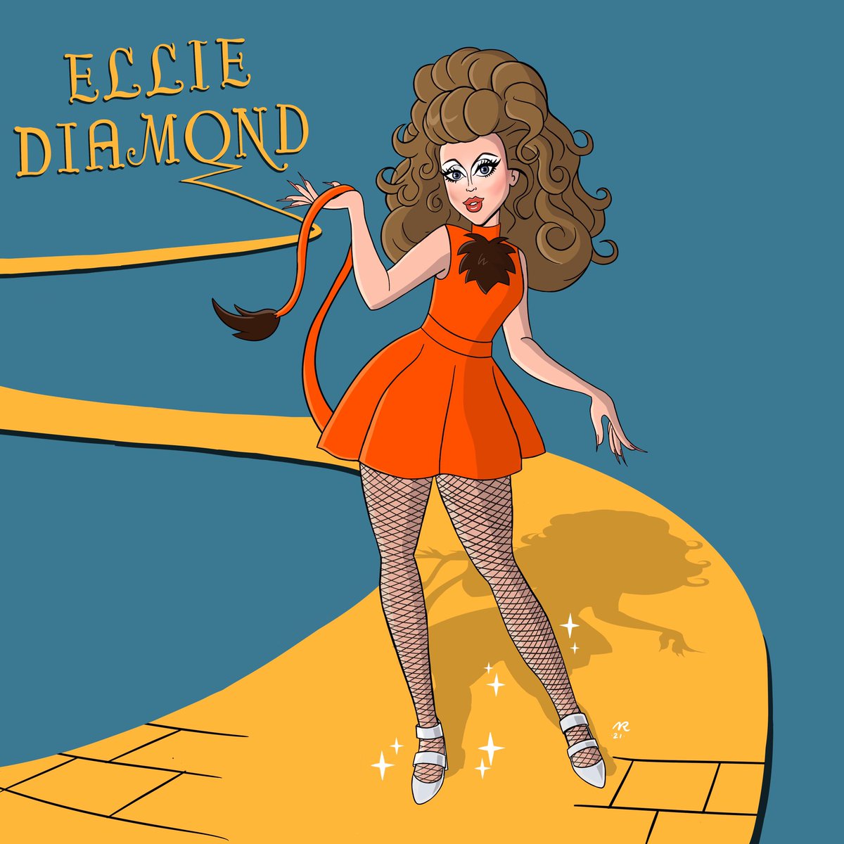 paperwombat's tweet photo. She’s definitely a friend of Dorothy’s 👠✨

How good was @elliediamondofficial’s three in one reveal 🤩

#elliediamond #dragraceuk #rpdrfanart #wizardofoz https://t.co/KUQMhcdurp