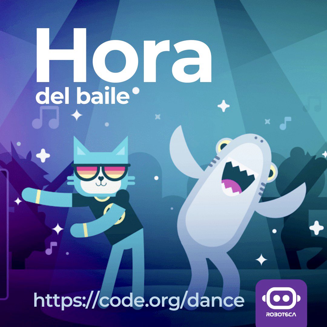 robotecaNet's tweet image. 😜Diviértete mientras programa #horadelcodigo #roboteca #robotica #code #programming #programacion @robotecaNet @codeorg @Codecademy @progparatodes ➡️code.org/dance
