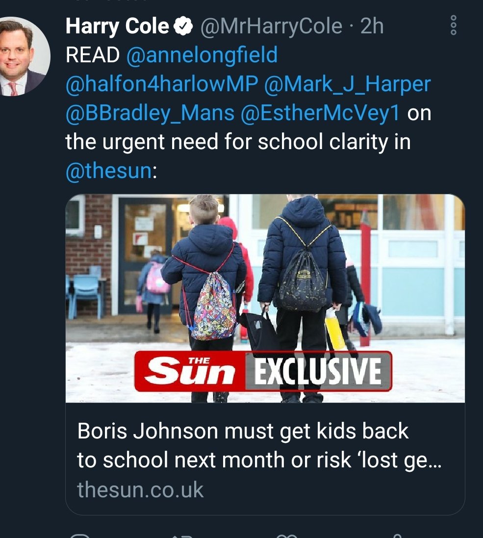 11/ And now we have The Sun, The Times and The Telegraph all running pretty much identical stories.Same quotes, same debatable facts."Increasing pressure from backbenchers and parent groups" You'd think there was a clamour for 30 kids, no masks, no SD in a few weeks.