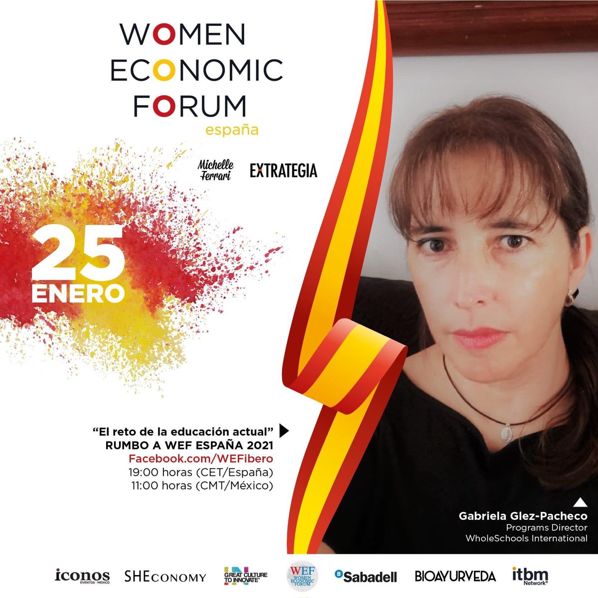 WEFIberoamerica's tweet photo. RUMBO A WEF ESPAÑA 2021 presenta a nuestro aliado estratégico @WholeSchoolsInt con un panel sobre el reto de la educación actual. Estamos a unos días de que el foro de empoderamiento económico de la mujer más importante del mundo llegue a España.

https://t.co/e6dpnms3wp https://t.co/jPUWpFKaee