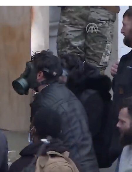 NEW PHOTOS of  #MagnoliaHe was there when the MODC officer was beaten on the stairs. That photo just shows his legs (east/right) but maybe he can be picked up from different footage.In the other, he is going up the stairs, possibly w/ the guy similarly dressed in front of him.