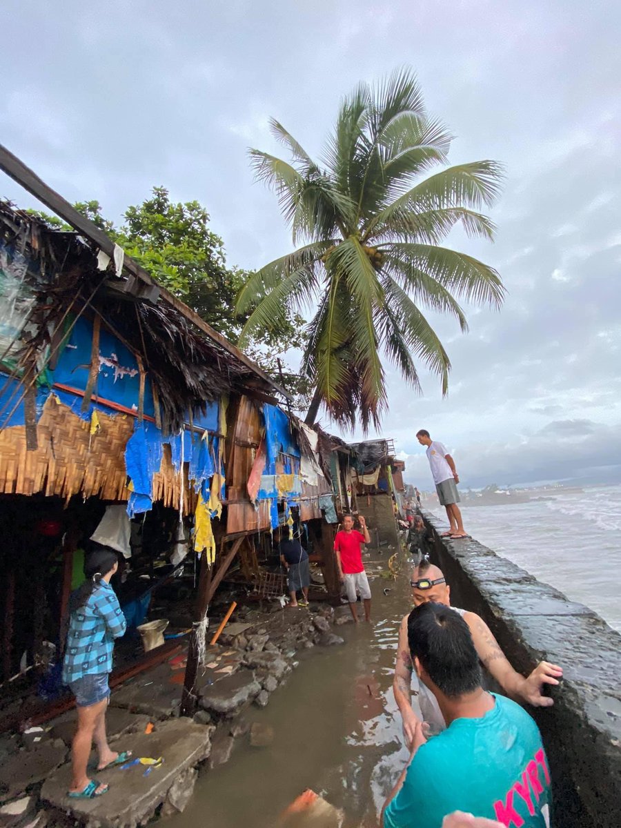 These photos were taken last month when Tropical Depression Vicky hit the city.