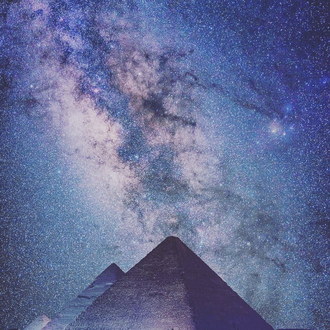 #Milky_Way on The #Pyramids of Giza, #Egypt