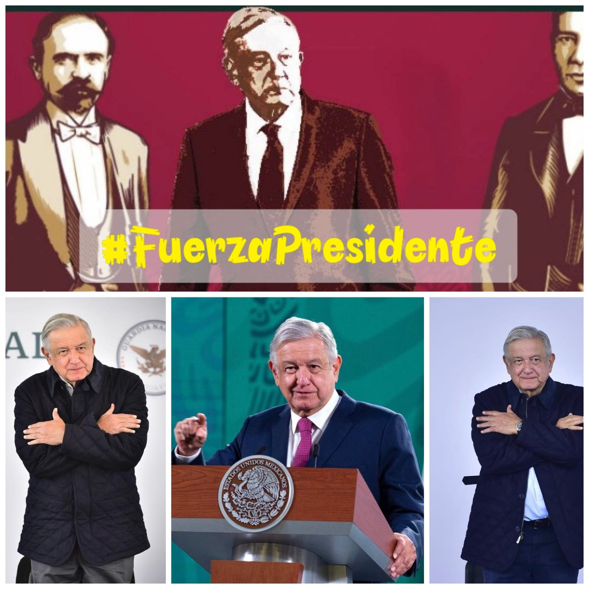 ElPoderdelaInfo's tweet photo. ¡Querido Presidente, le deseamos una pronta recuperación!

Conocemos su fortaleza y sabemos que va a salir adelante. El pueblo de México lo necesita para continuar con esta #4taTransformacion

Mucha #FuerzaPresidente ‼️‼️

Le enviamos muchas bendiciones 
🙏🙏🙏 https://t.co/5Gahx2qZv2