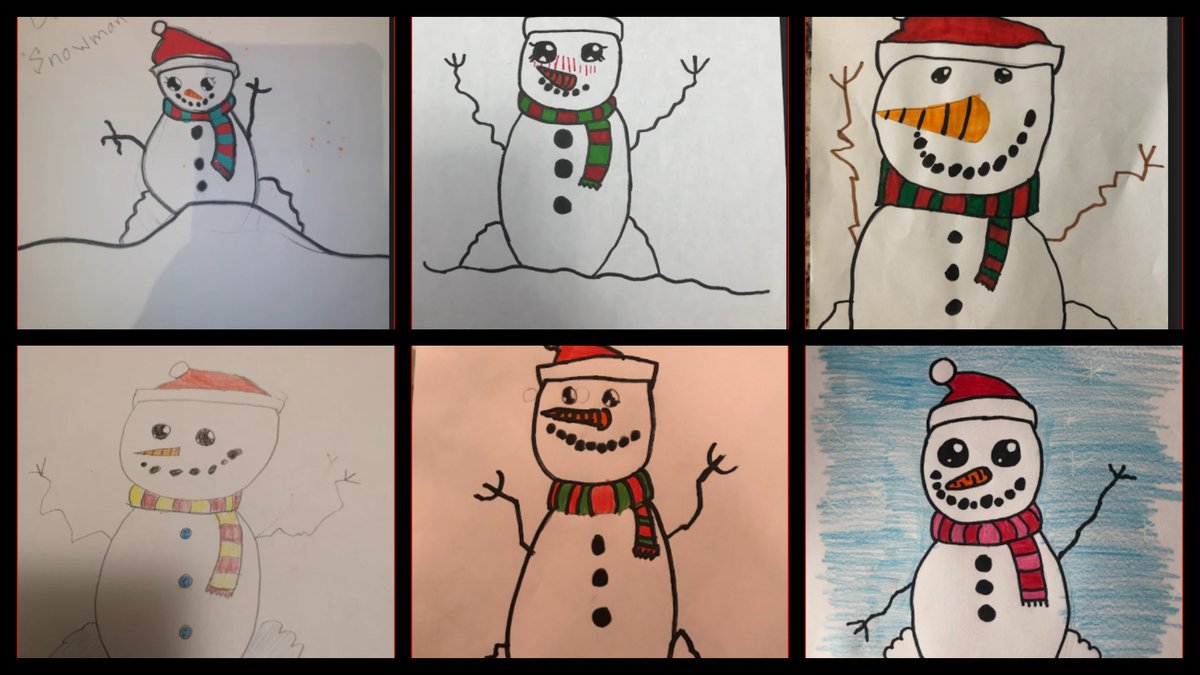 KrugerClass's tweet photo. Do you want to make a snowman?? The grade 3's and 4's do! So much talent!☃️👏⛄️@StMatthew_CES @laurasawicky https://t.co/yU3dAcCypE