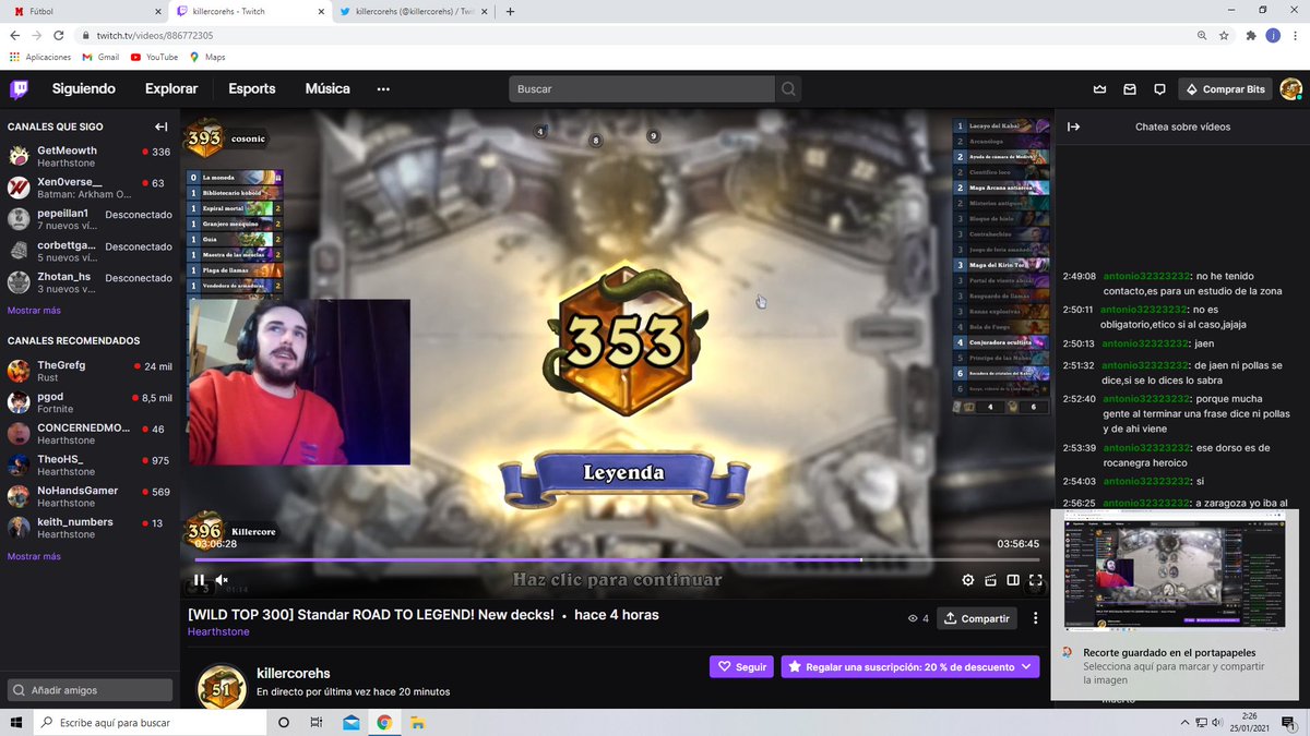 killercorehs's tweet image. Fin del stream. Top 350 Wild!
puedes verlo en mi twitch! saludos!
twitch.tv/killercorehs