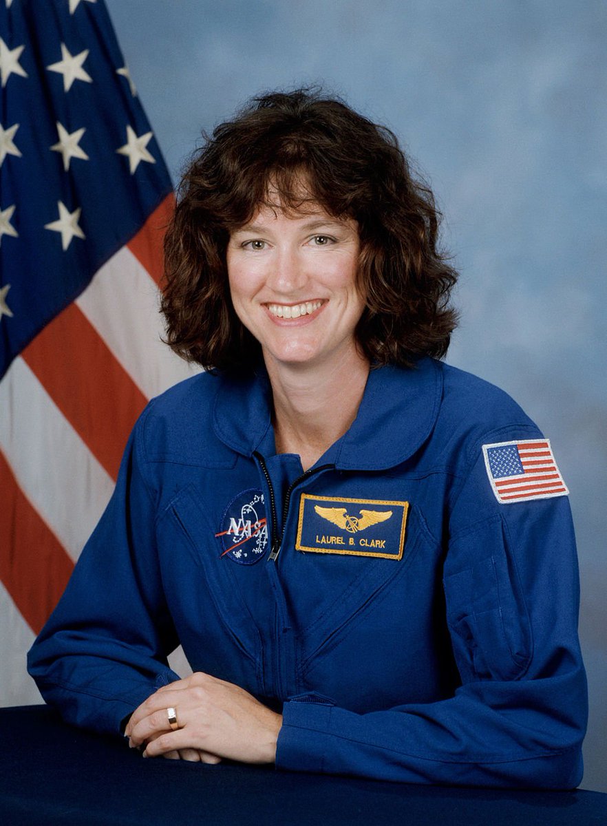Laurel Clark was Mission Specialist for STS-107. She was a Flight Surgeon for the United States Navy. She joined NASA in 1996 and completed two years on training. STS-107 was her first mission to space.