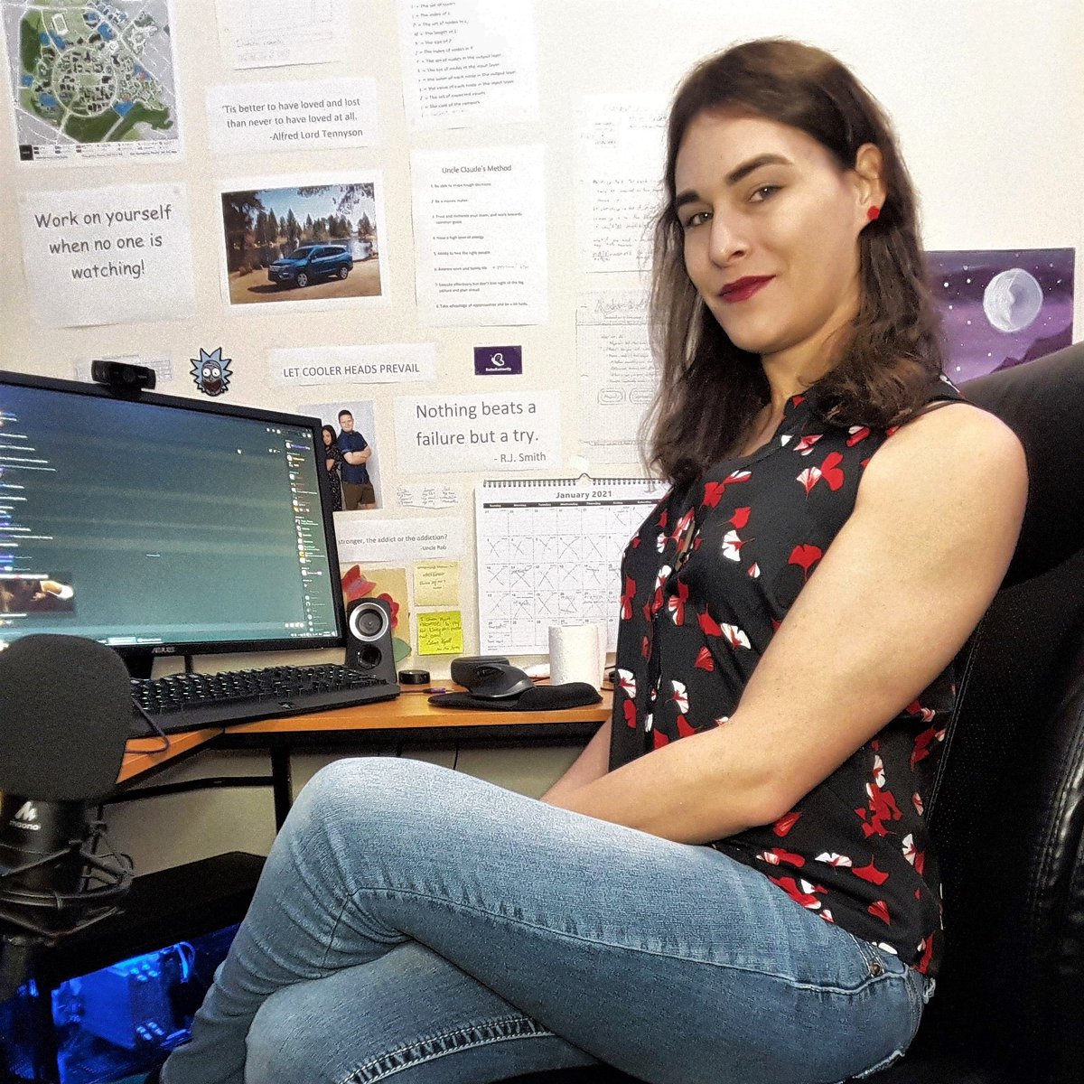 TGirlDebrah's tweet photo. This is where the magic happens 💞

#tgirl #debrah #victoriabc #cute #qwerty #qwertybitch #gamergirl #gamer #softwareengineer #setup #computer #computing #desk #behindthechair #behindthescenes #transgender #motivation #office https://t.co/3iu9l51uFS