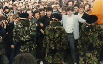 Pic #1: The IRA stunt that Kay is so proud of.Pic #2: A Real IRA Parade.Pic #3: PIRA parade during the Troubles.Damned if those all don't look a bit alike hey.They certainly didn't look like British/Irish soldiers.
