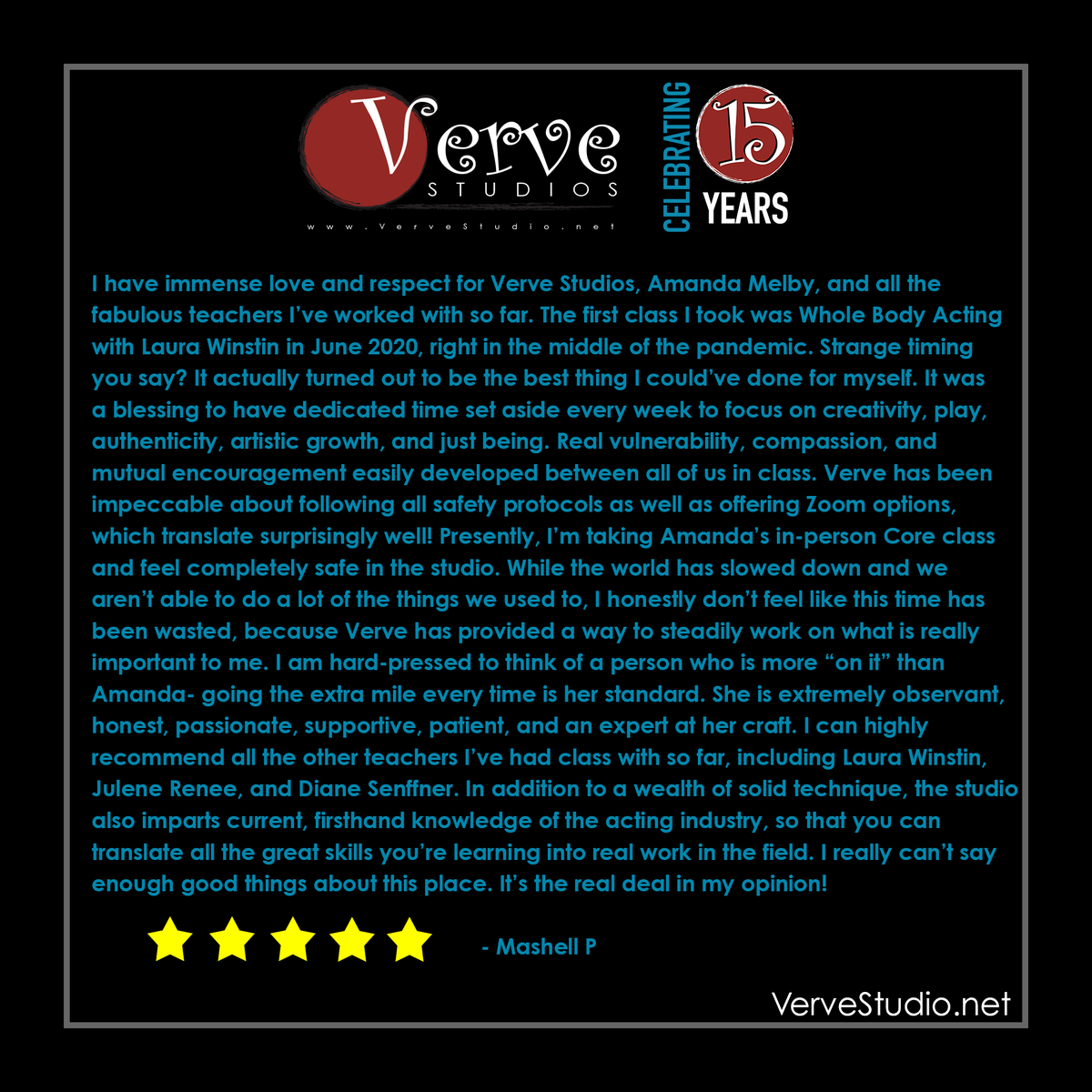 VerveStudiosAZ's tweet photo. Thank you Mashell! We LOVE what we do and LOVE working with #actors like you that take their #craft seriously!
#vervestudiosaz #Verveis15 #aspiringtoworkingactors #azactors #arizonaactor #scottsdaleaz #actingstudio #professionalactortraining #supportlocal #openforbusiness https://t.co/gcxfS1yRYM