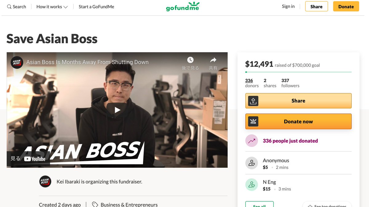 farrahakase's tweet photo. ASIAN BOSS IS SHUTTING DOWN?! #SaveAsianBoss

One of their investors got bankrupt and they had to let go of 40% of their employees during COVID-19.

Their videos are incredible. Rich storytelling from the voices you don't usually get to hear in the media.

https://t.co/JhSWsPb93h https://t.co/NDcmEiR1mS