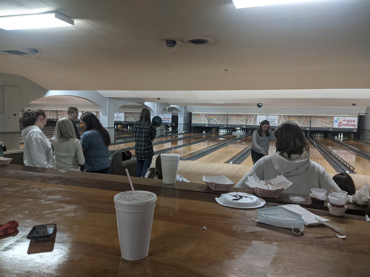 Our girls enjoyed a night of bowling while waiting on our sectional draw. Thank you to Wells Lanes for hosting us!!