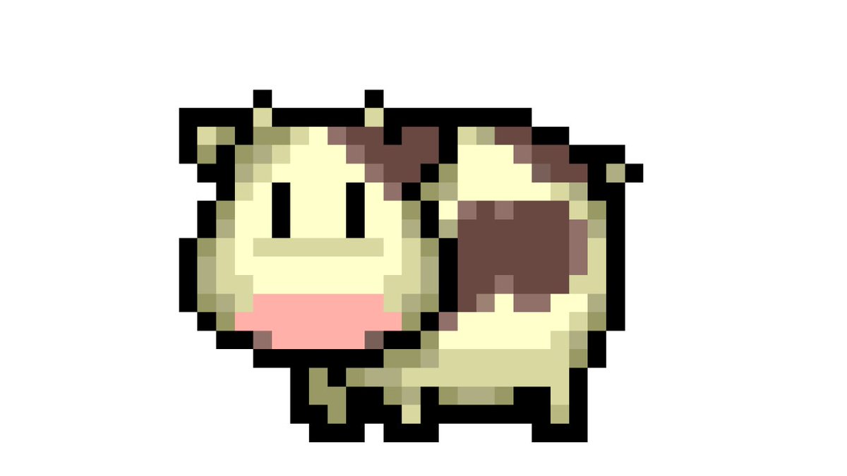 wesidentevil's tweet image. we as a society need to start hyping up all the pixel cows from video games