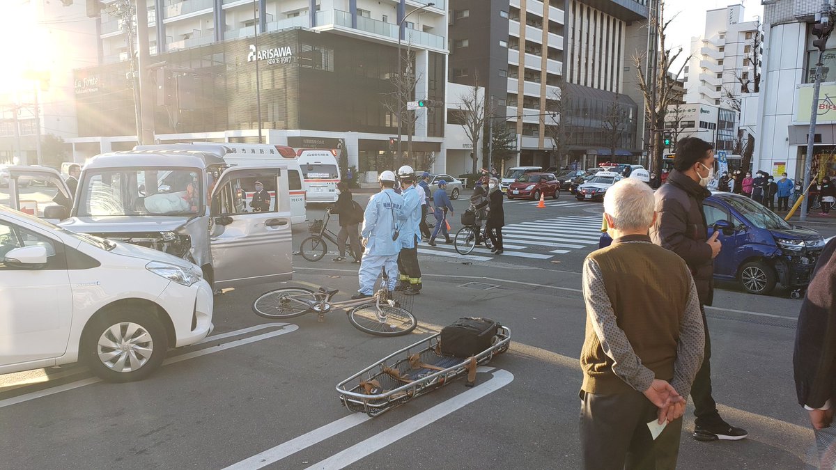 交差点での自転車事故