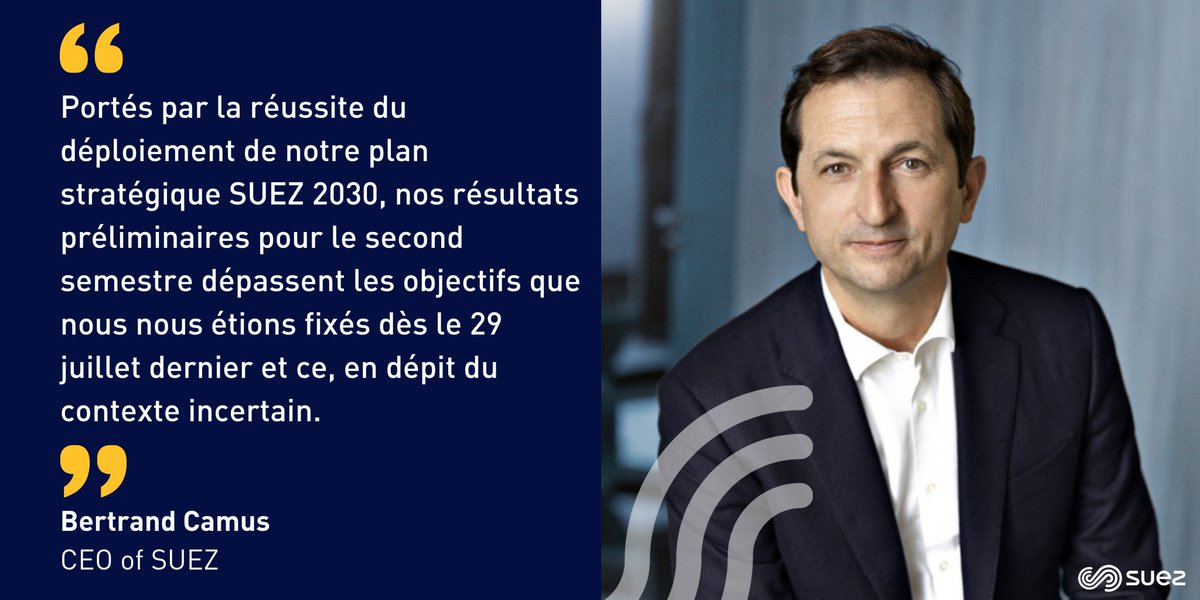 suez's tweet photo. 📢 SUEZ dépasse ses objectifs du second semestre 2020

➡️https://t.co/6QhYriL08u https://t.co/0cz41qA4w1