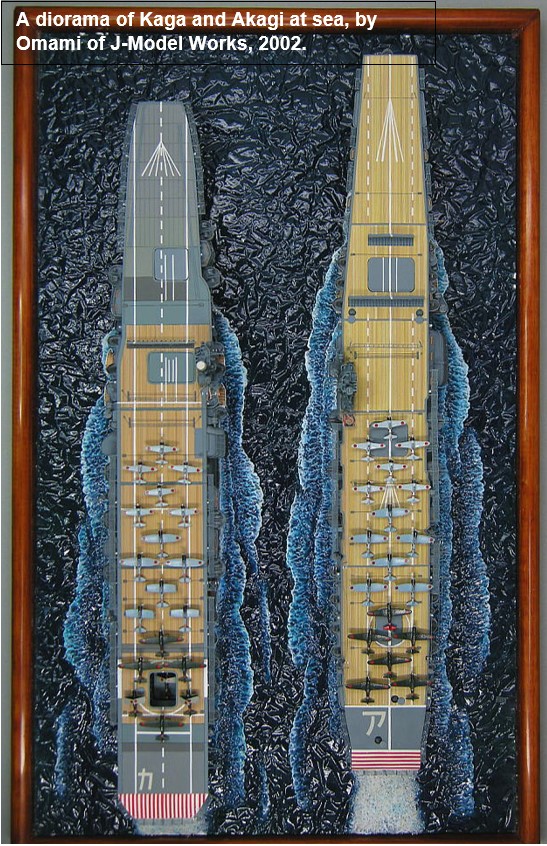 The Japanese invasion force which embarked at Truk (aka Chuuk) was part of a naval task force which included two fleet aircraft carriers, Akagi and Kaga, 7 cruisers, 14 destroyers, and numerous smaller vessels and submarines under the command of Vice Admiral Shigeyoshi Inoue.