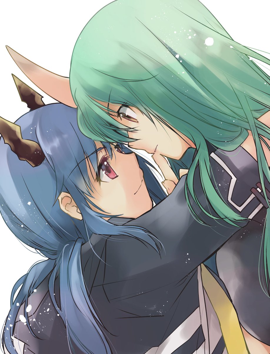 チェン(アークナイツ) ,ホシグマ(アークナイツ) 「ホシチェン 」|鳥海かぴこ@神飢えコミカライズのイラスト