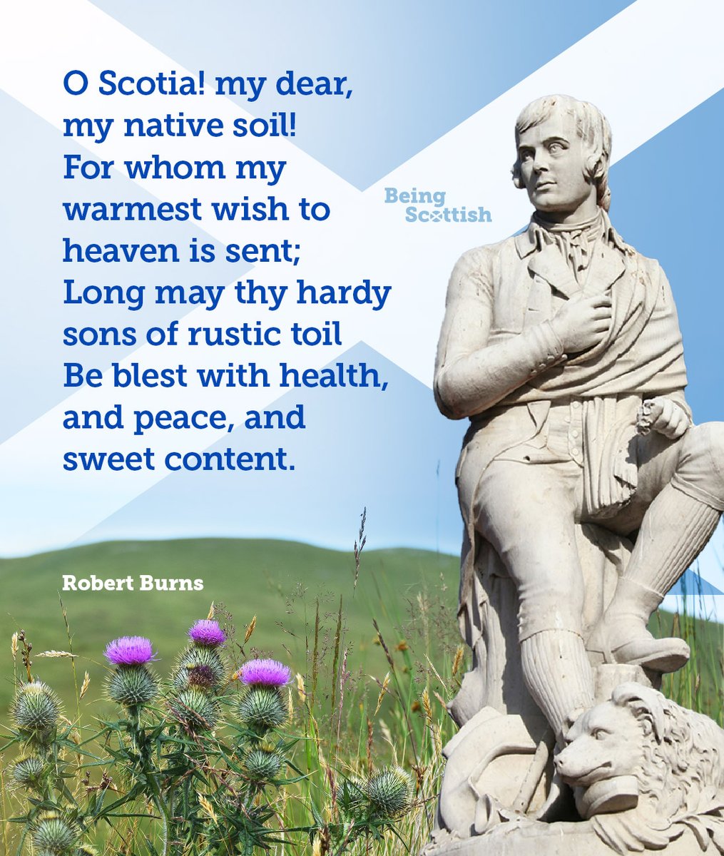BeingScots's tweet photo. Enjoy yer Burns Suppers tonight folks!
On this day in 1759: Robert Burns, legendary national poet of Scotland, was born in Alloway, Ayrshire. After Queen Victoria and Columbus, Burns has more statues of him around the world than any other non-religious figure. #BurnsNight https://t.co/0Pd3DxnT8Q