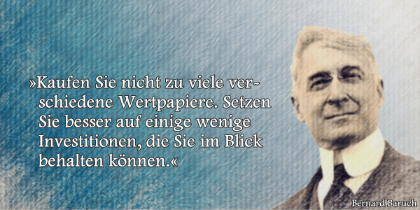 Michael_Kissig's tweet image. "Kaufen Sie nicht zu viele verschiedene Wertpapiere. Setzen Sie besser auf einige wenige Investitionen, die Sie im Blick behalten können".
(Bernard Baruch)
intelligent-investieren.net