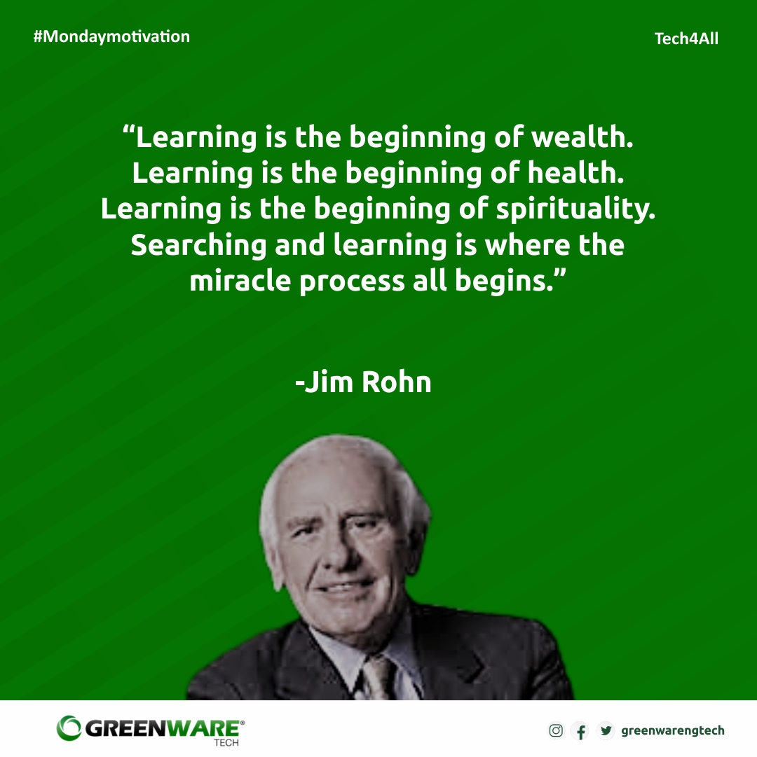 Time is precious,
Don't waste it.
Learning a skill today.
Searching and learning is where the miracle process all begins.
.
Follow us @greenwaretech
.
#learning #training #time #tech4all #branding #graphics #socialmediamarketing #webdesign #digitalskill #excited #lagos #naija https://t.co/S1CB3o7ow1