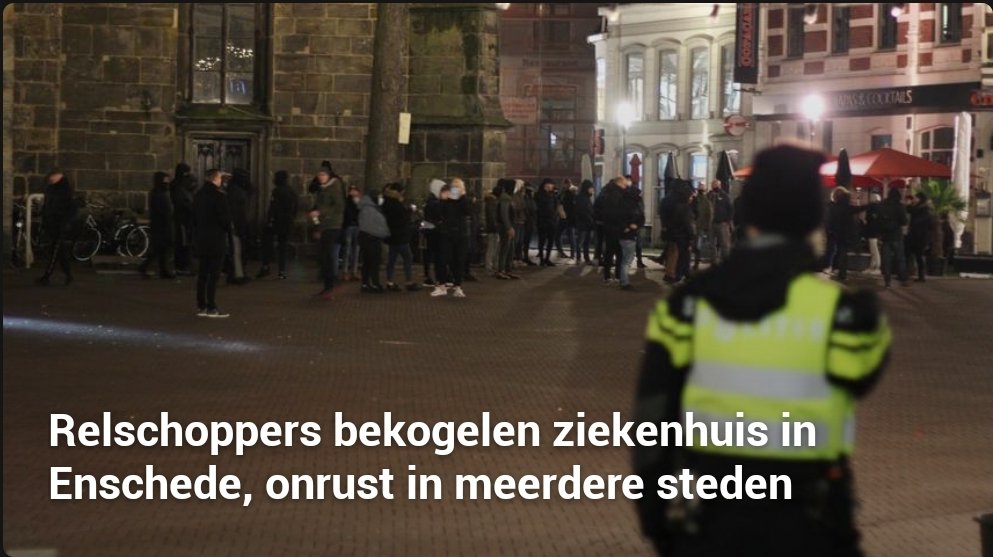 Zo bizar, duizenden mensen in het ziekenhuis, honderden op de IC's. We nemen de coronamaatregelen niet voor niets! Geen woorden voor dat "mensen" zich dan zo misdragen en onze politie en hulpverleners dit aan doen. Deze relschoppers verdienen zware straffen.