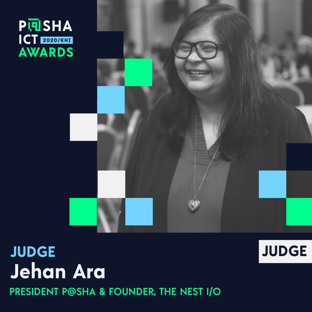 We are pleased to announce @jehan_ara - President @PASHAORG & Founder @TheNestiO as a judge for P@SHA ICT Awards 2020-21.

#PashaICTAwards #PashaAwards2020