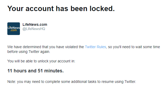 So @Twitter censored our account all day today.

It provided no explanation for what "rules" we supposedly broke.

We haven't done anything different than we've done for years -- advocating for defenseless unborn babies brutalized by abortions.

STOP THE CENSORSHIP!