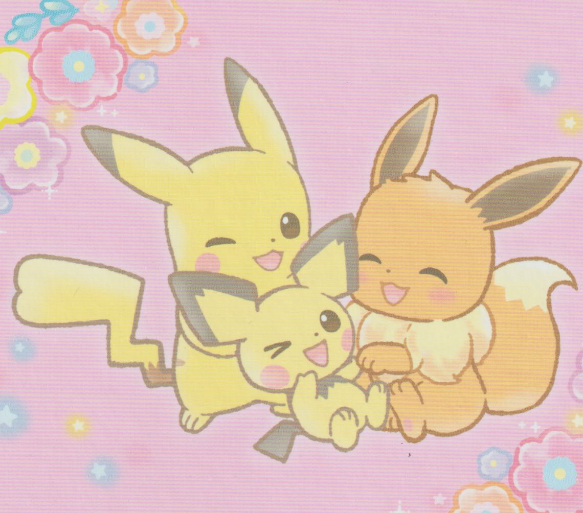 Pikachu and Eevee ^.^ ♡ I give good credit to whoever made this