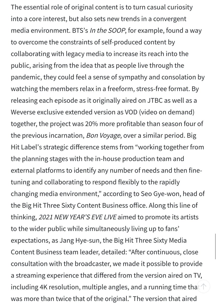 Allow me to add in more proof! Please read the Weverse Article which matches all previous interbiews and articles written for BTS and Mr. Bang! Not to mention, the Harvard Business Case Study!   #BTSARMY    @BTS_twt :  https://bit.ly/39YBkSG 