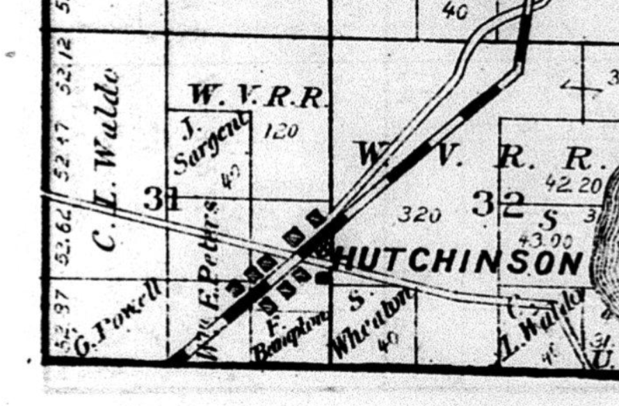 The box had been addressed to George Powell, the name of an English-born farmer and his son, the owner of the planing mill, according to census records from 1880. Their property was located southwest of Dancy (Hutchinson) on the railroad. 3/11