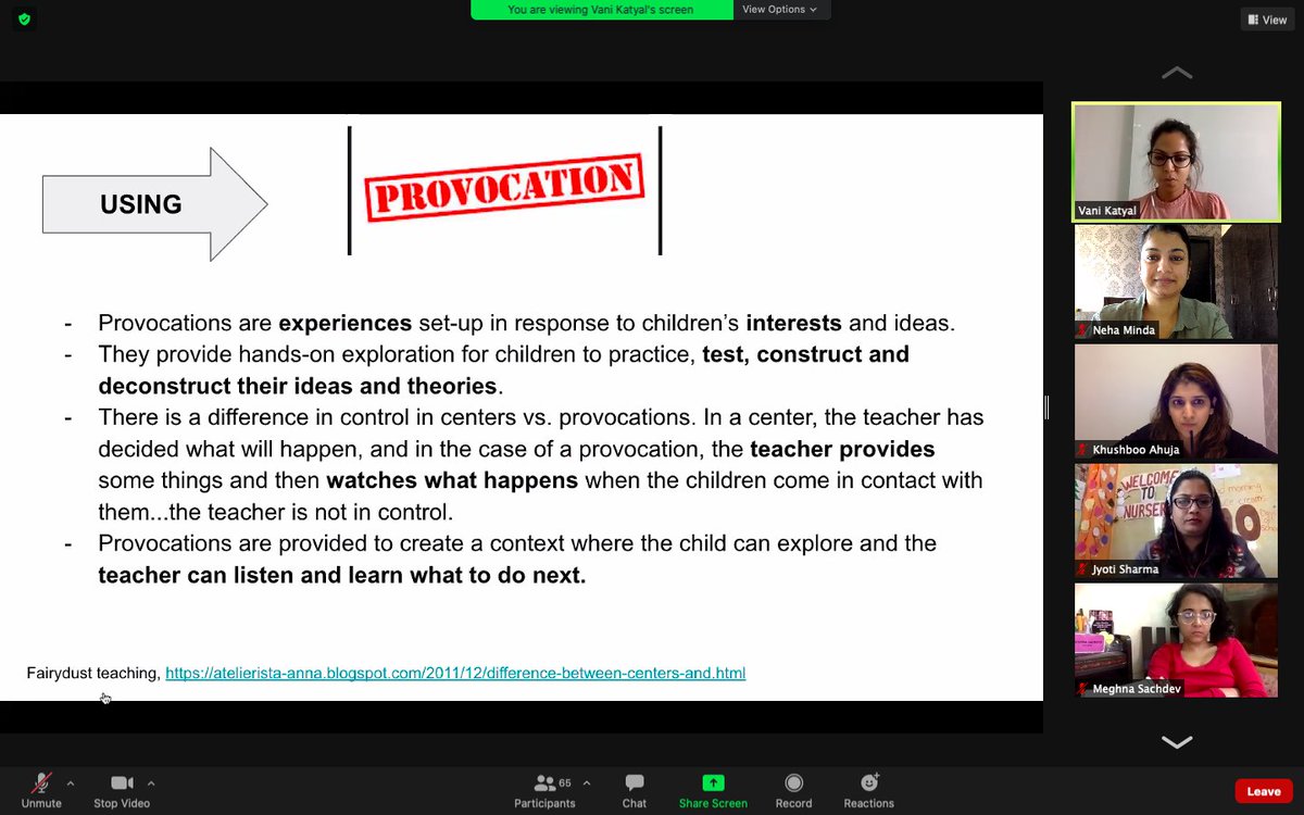 nehaminda's tweet image. Power of Provocations in Early Years @vani_katyal @OISLearningHub @oismumbai #TeachersTeachTeachers #OISLearningHub #Jan21TTT