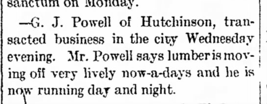 Halfway between Stevens Point and Wausau, Dancy (a tiny town on the south side of Lake Du Bay) was an up-and-coming lumber town named Hutchinson in the late 1800s with a lumber mill, planing mill, and a depot on the Chicago Northwestern railroad. 1/11