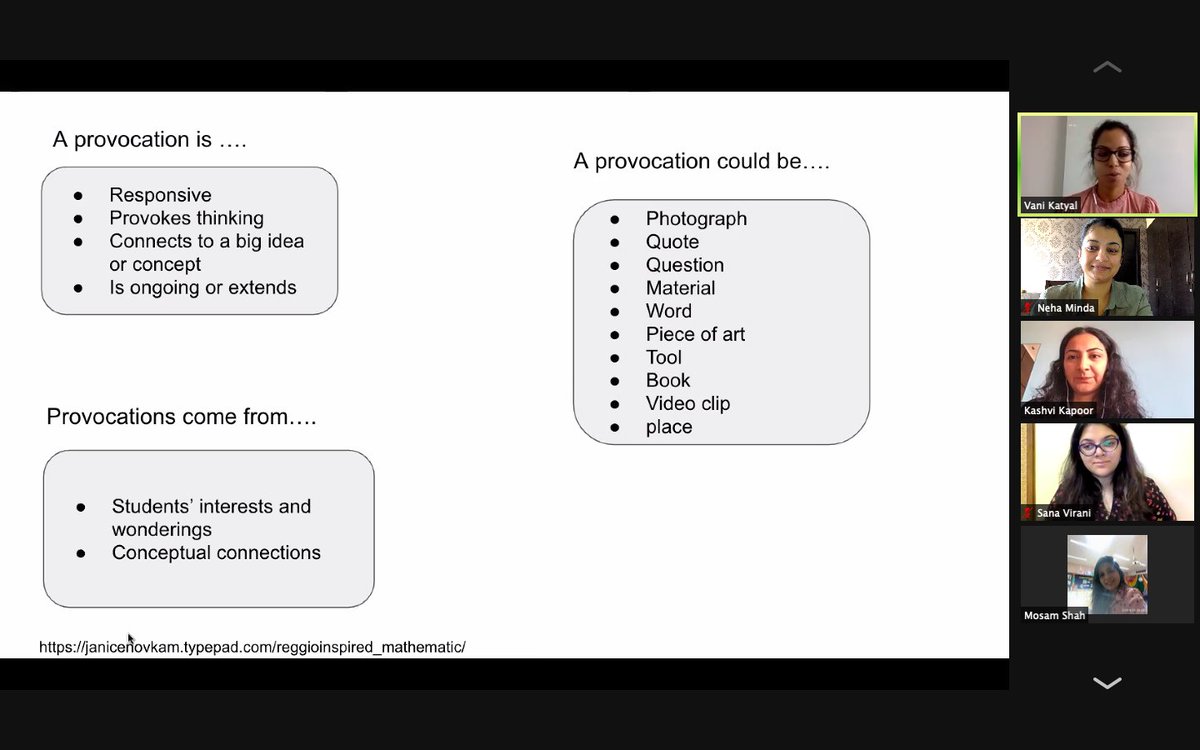nehaminda's tweet image. Power of Provocations in Early Years @vani_katyal @OISLearningHub @oismumbai #TeachersTeachTeachers #OISLearningHub #Jan21TTT