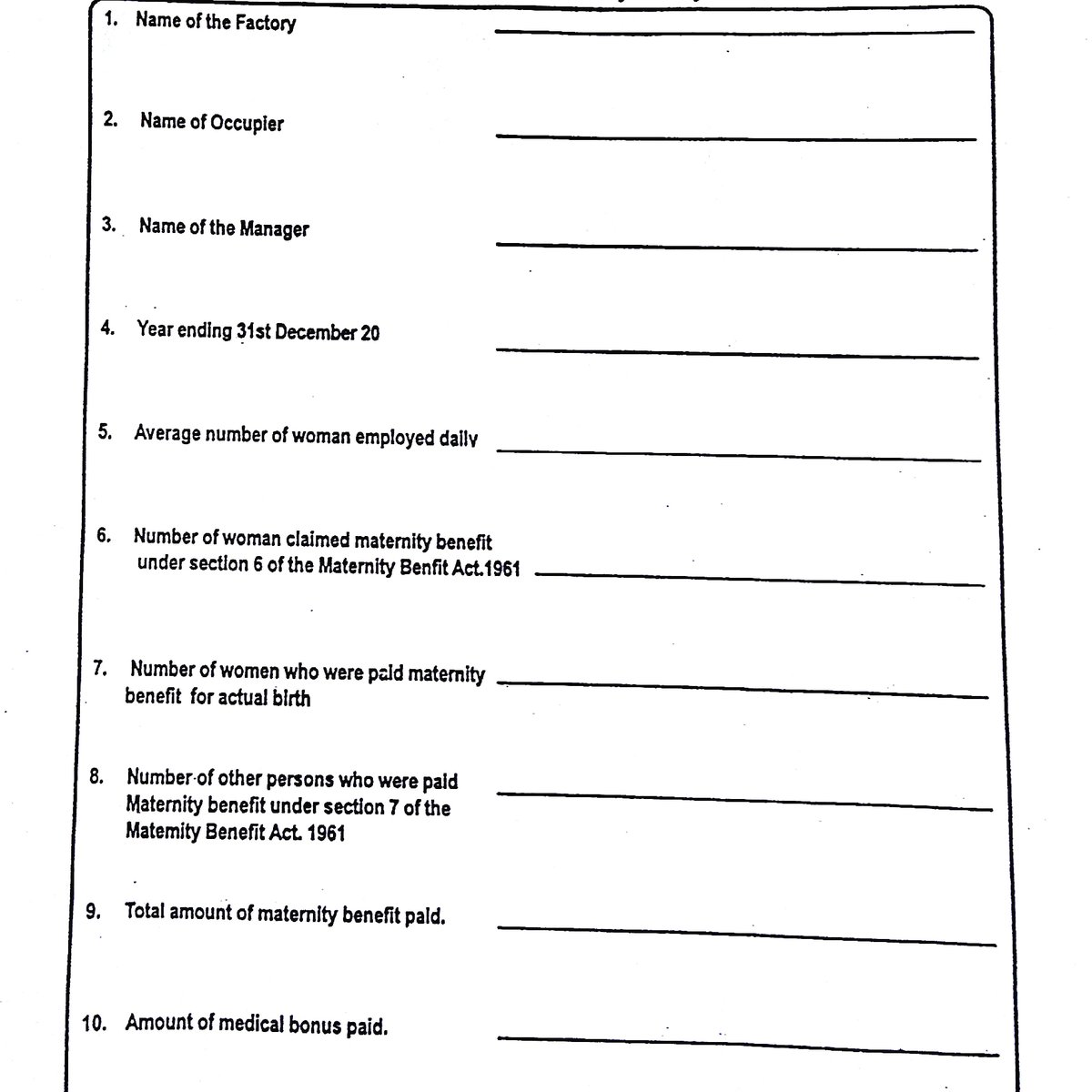 r_shanta's tweet image. Form 11 rule 15 annual return maternity benefit act 
#form11 #rule15 #maternitybenefitact
Link is in profile