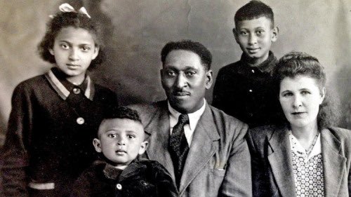 "My father felt the U.S.S.R. treated him better than America," said Tynes-Mensah, a Bi-Racial and former university chemistry instructor who was born in the Russian town of Krasnodar and now lives mainly in the United States, spending summers in Russia. "He was happy here."
