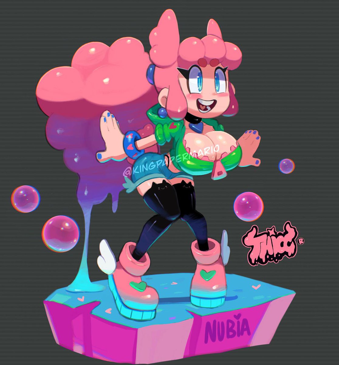 Thicc Papi on X: Bubble gum bby girl Nubia one of my fave ocs #cute #anime  #animegirl #illustration #dummythicc #thicc #art #digitalart #thicc  #thiccverse #nubia #plastic #AnimeArt #artistsontwitter #FYP #myart  t.cogJk5FLFF80 