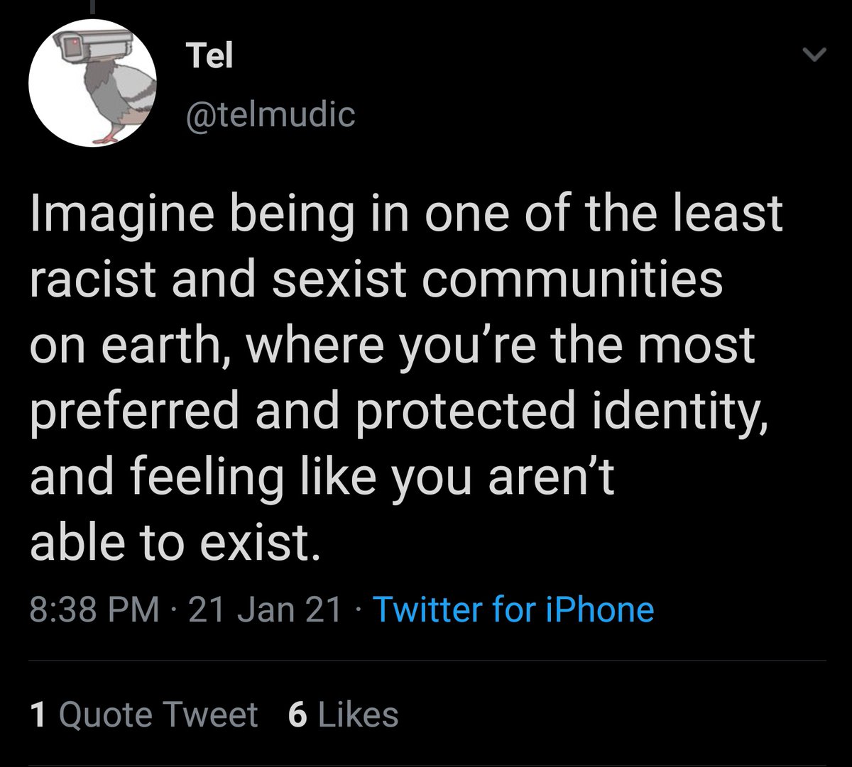 Okay. This is really the last one I'll share. Because I think we can all have a hearty laugh at the idea that the math community is one of the "least racist and sexist communities on earth". 