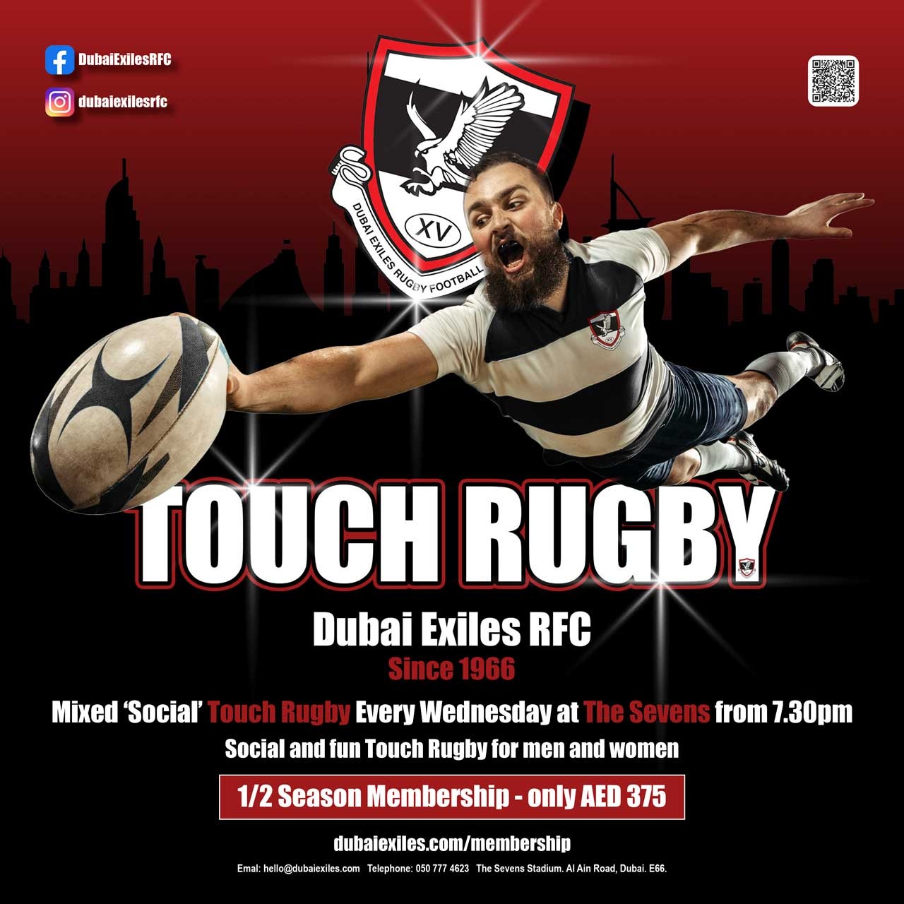 Registration open for Dubai Exiles Youth Rugby - Dubai Exiles Rugby Club