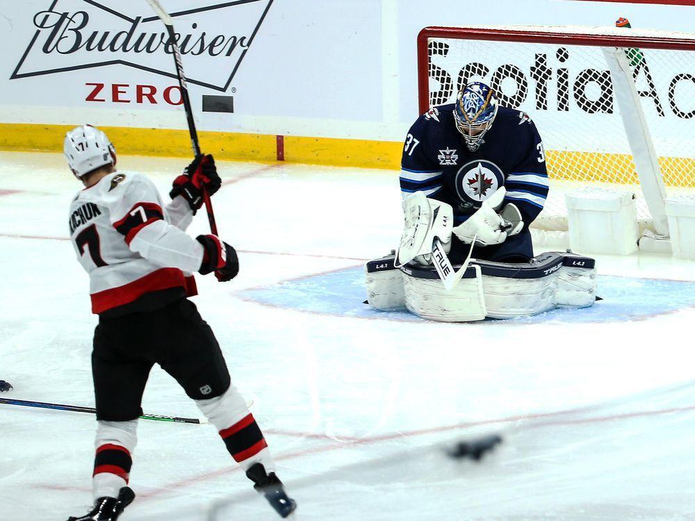 Scoring a goal in Winnipeg meant a lot to Ottawa Senators’ Brady Tkachuk