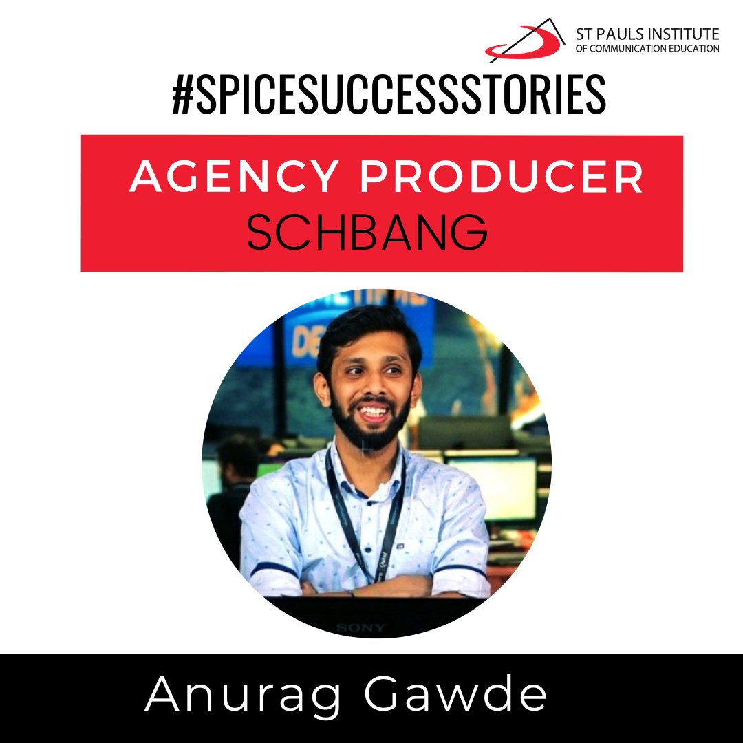 stpaulsice's tweet image. Congratulations Anurag on your new role as an agency producer at @Schbang, we wish you all the best!
.
.
.
.
.
.
.
.
#SpiceSuccessStories #stpaulsinstitute #mediacourse #mediaschool #media #journalism #advertising #publicrelations #journalismcourse #advertisingcourse #prcourse