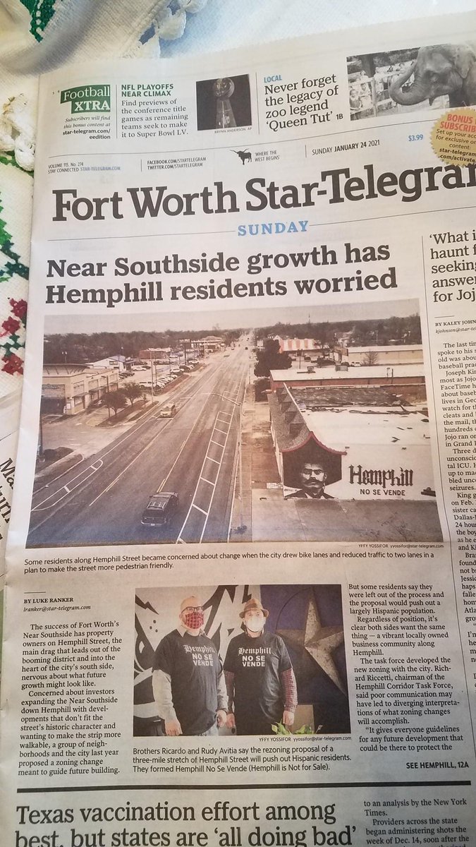 defendhemphill's tweet photo. Check out our Article on Star Telegram to learn about our efforts to #DefendHemphill. Aqui estamos y no nos vamos! ✊🏽

#HemphillNoSeVende https://t.co/S57JFBU5dq
