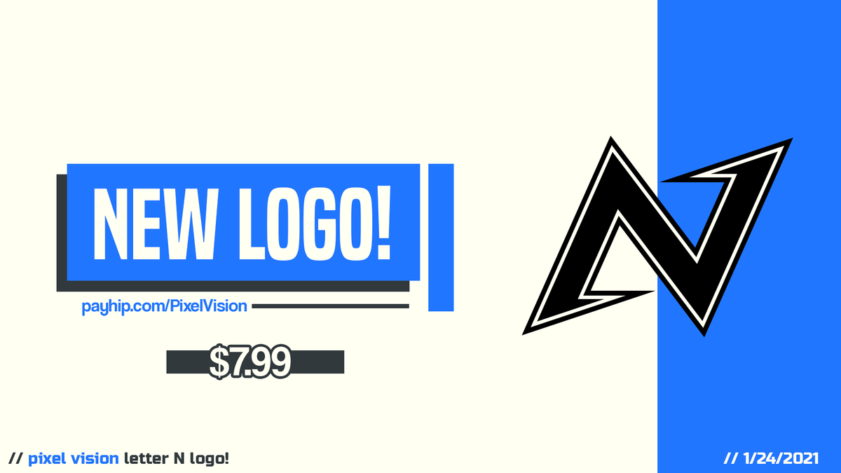 PixelVisionCo's tweet image. *NEW* Logo available!

Letter N Logo! Only $7.99!

Get it today at the store link in bio!

#logo #design #designer #logos #gfx #graphicdesign #stream #streamer #game #gaming #art #logodesign #graphicdesigner #smallbusiness