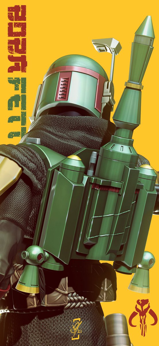 Boba Fett Fan Club On Twitter Another Update From The Artist A Wallpaper For Your Phone