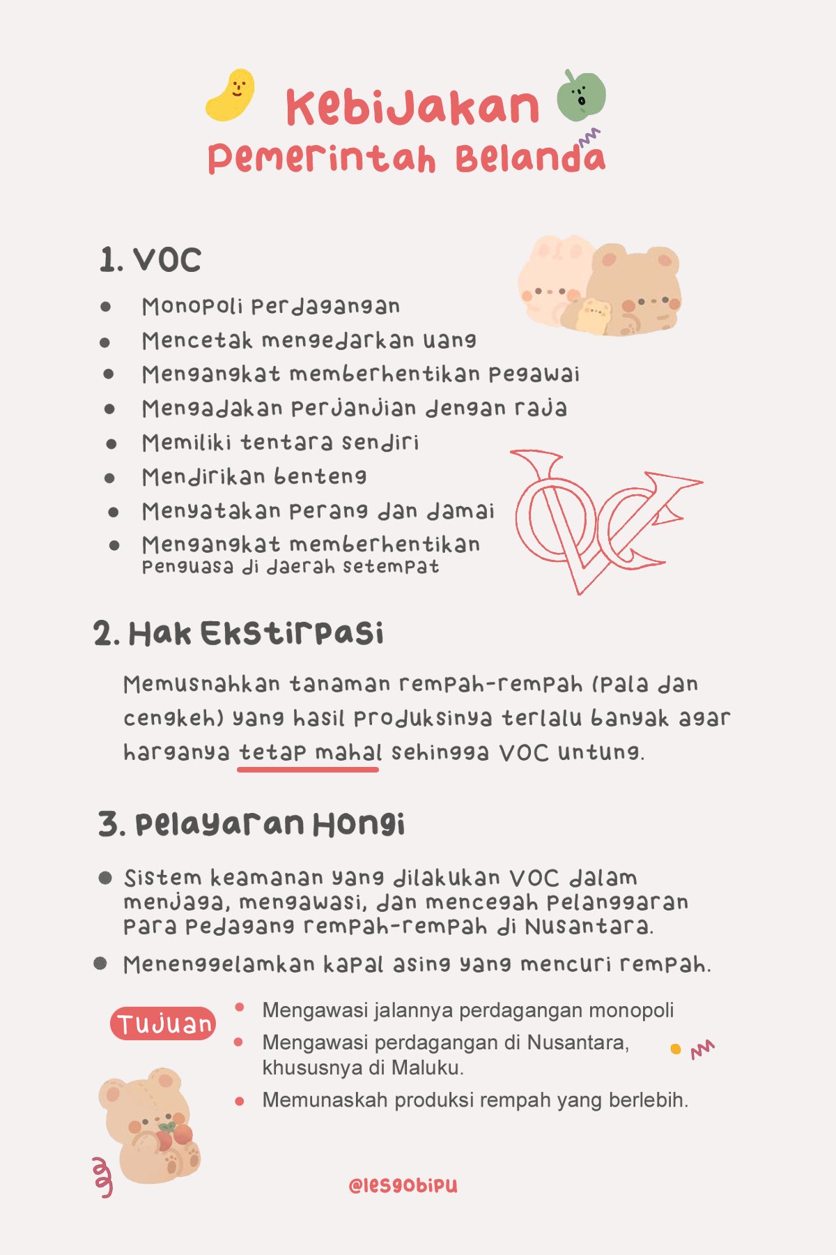 Apa yang dimaksud dengan kebijakan ekstirpasi serta kaitan antara kebijakan ini dan pelayaran hongi