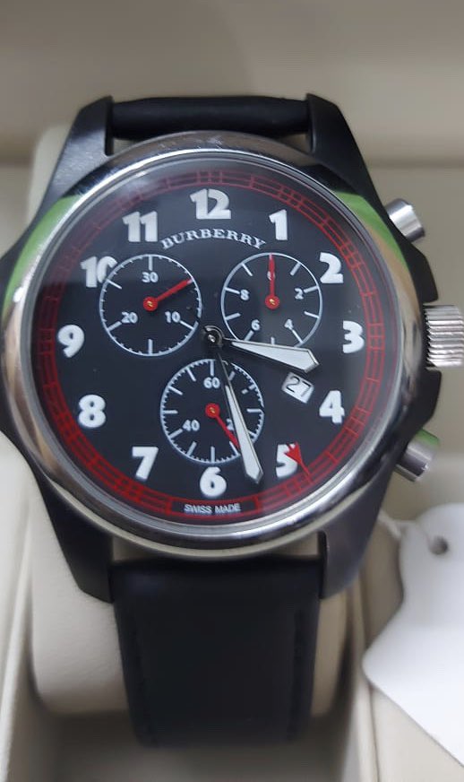 TheWatchShop1's tweet photo. #Burberry BU7002 
Wrist #Watch for Men - Black Face / Red Details, #chronograph. 
Preowned Price: 45000/- PKR 💸 

https://t.co/Pm9h65FR93
Call, What’s app:   📱 
                                03180808408 #MondayMotivation #MondayMorning #MondayVibes #mondaythoughts #monday https://t.co/CZ5rNdeKVP