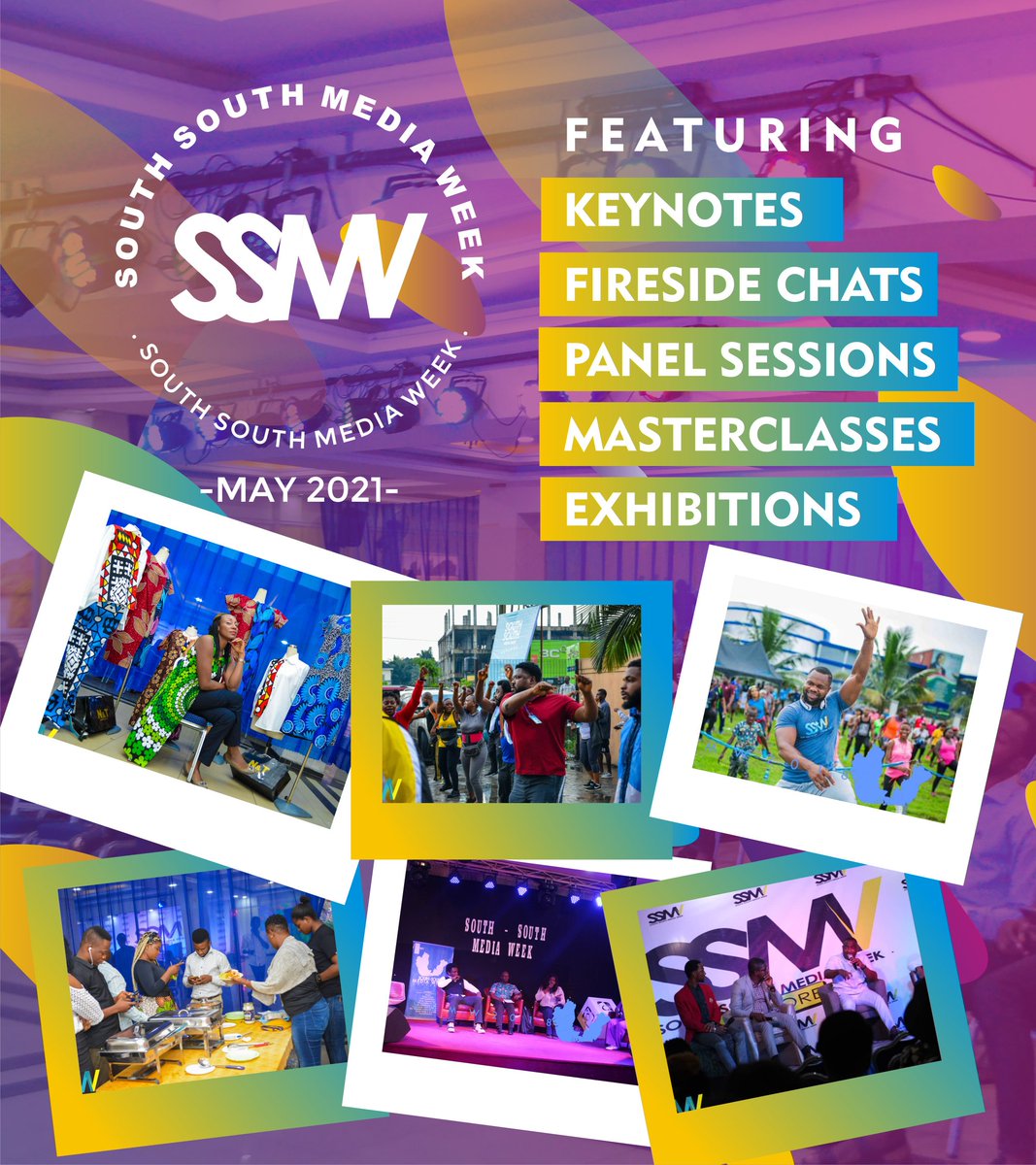 ssmediaweek's tweet photo. South South Media Week is bringing back the conversations that matter; from panel sessions to masterclasses, keynotes to fireside chats. 

#SouthSouthMediaWeek https://t.co/gIG090X5Ge
